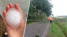 Udeřily velmi silné bouřky. Na jihu Čech lidé hlásí až 7centimetrové kroupy
