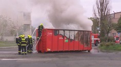Požár u barrandovských ateliérů. Dým viděla skoro celá Praha