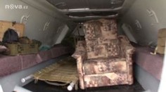 Pro syna si do porodnice přijel obrněným transportérem