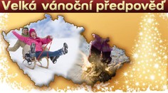 VELKÁ VÁNOČNÍ PŘEDPOVĚĎ: V Čechách SNÍH, na Moravě BLÁTO