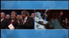 VIDEO: Němci slaví 20 let od sjednocení. Gratulace z vesmíru