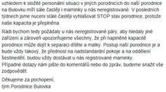 Pražské porodnice mají plnou kapacitu. Vyhlašují stop stav