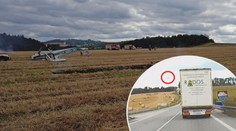Pád letadla na Blanensku natočila kamera v autě! Zavadilo o dráty