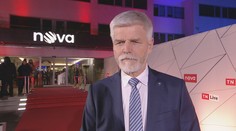 Petr Pavel přijíždí na debatu do televize Nova