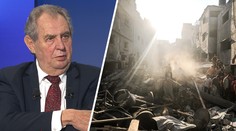 Výrok Zemana o válce v Izraeli znepokojil experty. Může způsobit problémy, říkají
