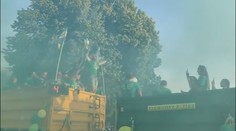Postup z I.B oslavila celá vesnice. Nechyběl ohňostroj ani jízda traktorem