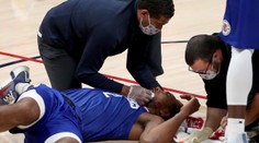 VIDEO: Moře krve a osm štychů! Hvězda Clippers dohrála po ráně loktem!