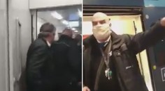 Muž dostal facku od vlakvedoucího. Měl špatně nasazenou roušku! VIDEO