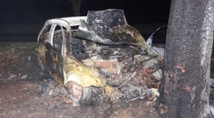 Auto začalo po nárazu do stromu hořet, řidiče vytáhl kolemjedoucí
