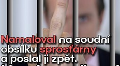 Namaloval na soudní obsílku sprosťárny a poslal ji zpět. Hrozí mu vězení