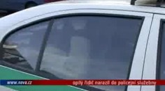 VIDEO: Opilý řidič naboural do policejní služebny