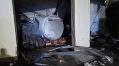 Na Roudnicku explodovala cisterna na naftu. Tři lidé skončili v nemocnici