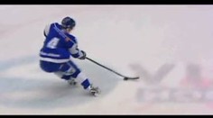HOKEJOVÝ NEŠIKA: slavil gól, prolétl plexisklem