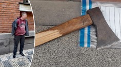 Strach v ulicích, muž se sekerou v ruce obtěžoval kolemjdoucí
