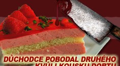 Důchodce pobodal druhého kvůli dortu