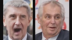 "Tohle mi přišlo SMSkou," napsal Babiš a ukázal video, kde zpívá se Zemanem