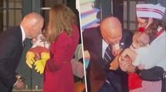 VIDEO: Halloween v Bílém domě. Joe Biden okusoval dítě v kostýmu krocana