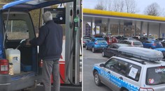 Němci vyrazili před zavřením hranic pro benzín. Češi skupují potraviny