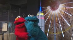 Známí chlupáči řádili v Empire State Building. Rozsvítili ji do pestrých barev