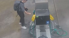 VIDEO: Muž se pokusil zapálit benzínku. Katastrofě ale zabránila pohotová policie