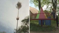 Májka se kymácí nad dětským hřištěm. Máme strach, říkají místní