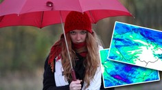 Na sluníčko zapomeňte! Podívejte se, kde všude bude pršet. MAPY