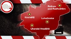 Na Zlínsku fouká silný vítr, dopravu komplikují závěje a jazyky