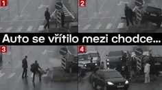 VIDEO: Řidiči selhalo srdce, vletěl do chodců na přechodu