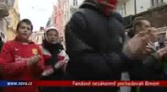 VIDEO: Fandové Brna nezákonně pochodovali městem