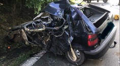Tragická nehoda v jižních Čechách. Po srážce s dodávkou zemřel mladý řidič