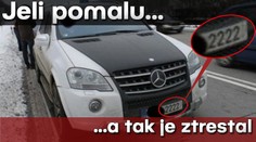 ANIMACE: Rozčílili ho pomalí ridiči na D1. Měl teréňák a espézetku 2222