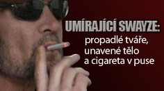 Umírající Swayze: propadlé tváře, unavené tělo a cigareta v puse