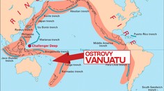 Tichomořské ostrovy Vanuatu zasáhlo zemětřesení o síle 6,4 stupně Richtera