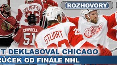 NHL: Detroit rozstřílel Chicago a je krok od postupu do finále