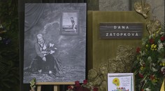 Rodina a nejbližší se naposledy rozloučili s olympioničkou Danou Zátopkovou