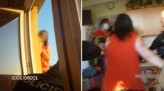 Žena chtěla ukončit svůj život. Policista natočil, jak ji zachránil z okna! VIDEO