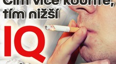Čím více kouříte, tím nižší IQ máte