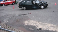 Na Vyškovsku srazil osobní automobil popeláře!