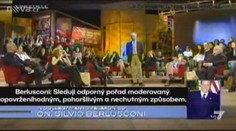 Berlusconi ŘVAL na moderátora! Navážel se do jeho HOLEK