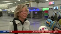 VIDEO: Turisté už jsou z Egypta zpět, cestovka peníze asi nezaplatí