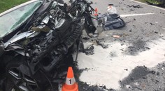 Mercedes vjel v protisměru do cesty kamionu. Řidič nepřežil