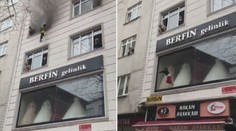 Žena vyhodila z okna své čtyři děti, zachránila jim tak život! VIDEO
