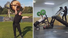 VIDEO: Extrémní silák hvězdou internetu. Hřebíky zatlouká holýma rukama
