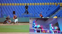 Rarita v prázdné aréně! Baseballistům na Tchaj-wanu fandí místo lidí roboti