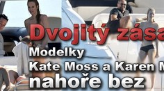 Dvojitý zásah! Modelky Kate Moss a Karen Mulder nahoře bez