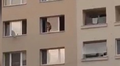 Holčička po parapetu v 7. patře neprošla poprvé, tvrdí sousedi. Promluvila i matka