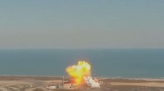 Zkušební raketa pro dopravu lidí na Mars při přistání opět vybuchla