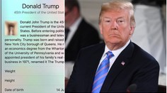 Wikipedie místo Trumpa ukazovala penis. Oprava trvala celý den