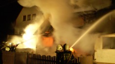 Výbuch! Při požáru explodovala plynová lahev