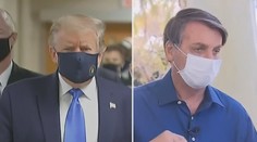 Trump i Bolsonaro se rouškám vysmívali, nyní si je pokorně navlékli